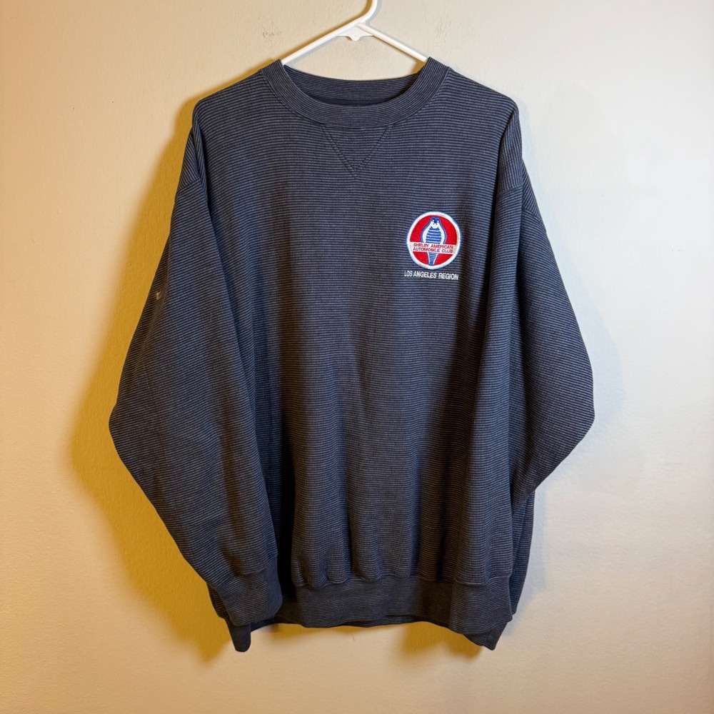 Vintage Shelby American Automobile Club Cobra Luna Pier Sweatshirt Mens XL Grey